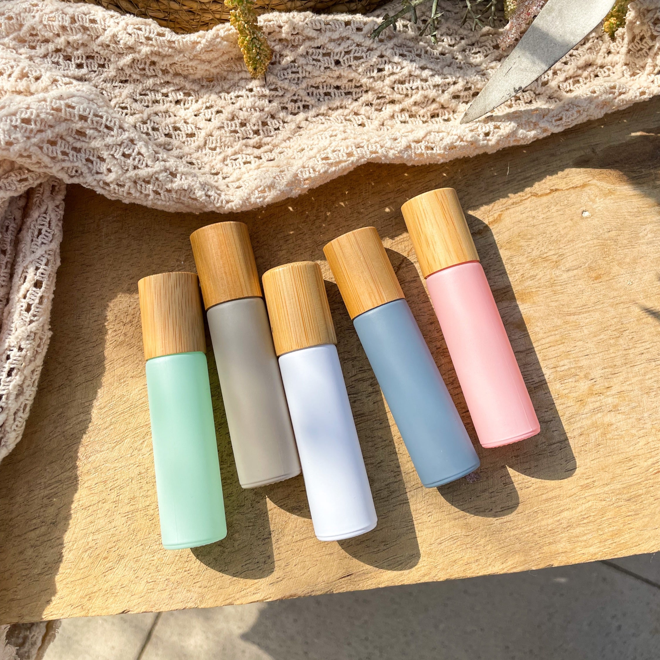 Pastell Roll-On Flaschen "FEELiNATURE" in natürlich matten Tönen 10ml