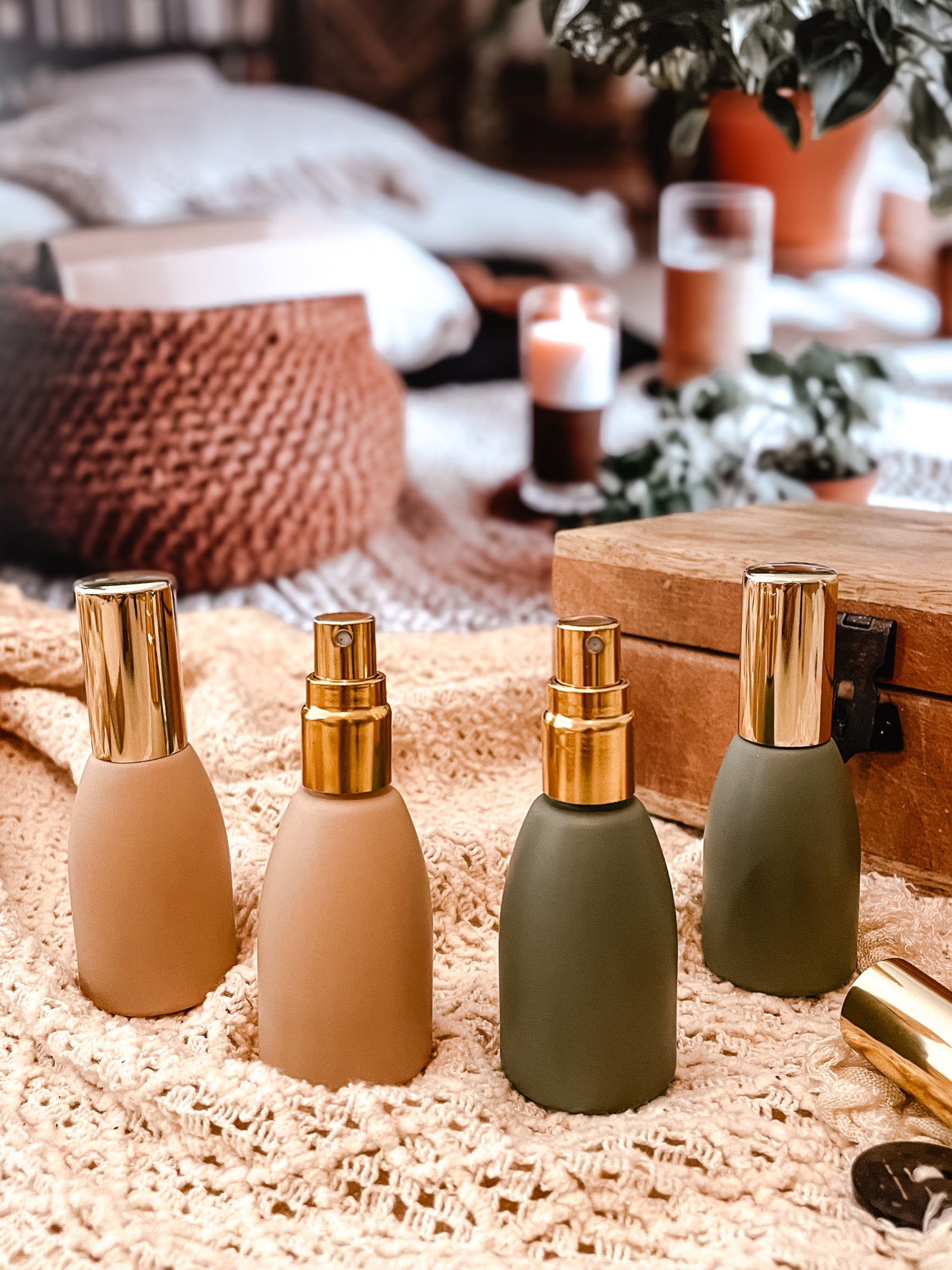 NATURAL BEAUTIES - Sprayflaschen im Morandi Design - sand oder oliv- 12ml