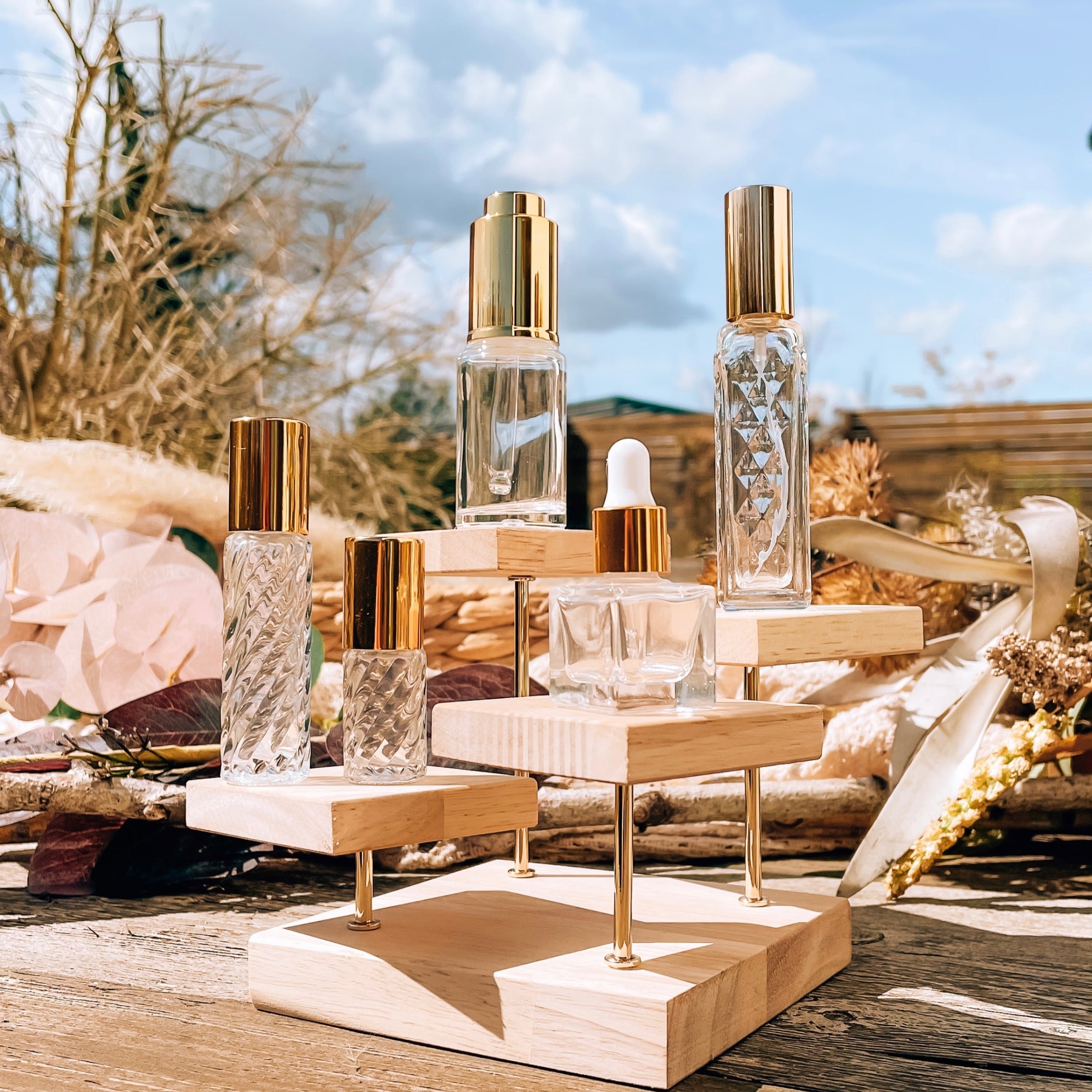 BOHO STYLE BOTTLE Set ו Roll-On-Flaschen 5ml+10ml ו Pipetten-Flasche 20ml+7ml