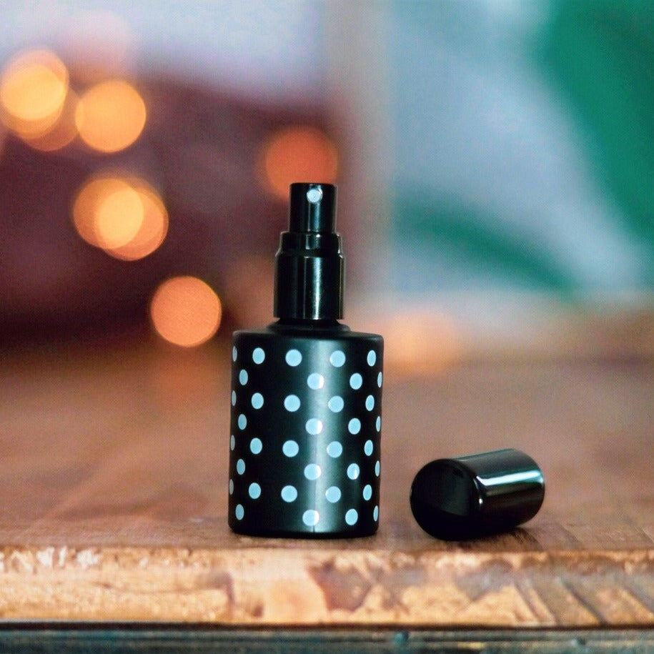 Spray/Roll-On-Flaschen (15ml) schwarz-weiß gepunktet