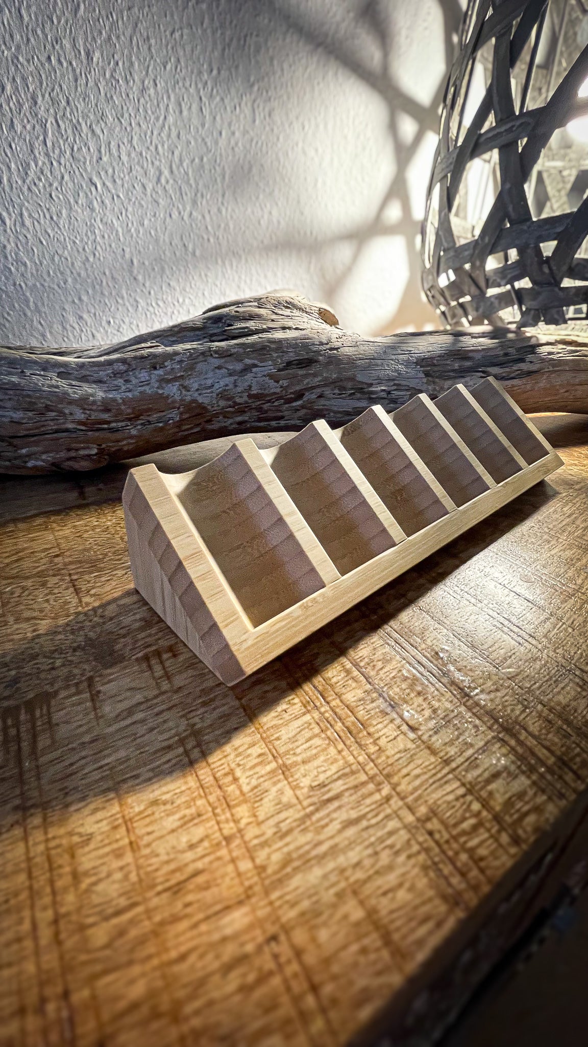 Ätherische Öle Halter I Display aus Bambus - ideal für Schublade (5er Set)