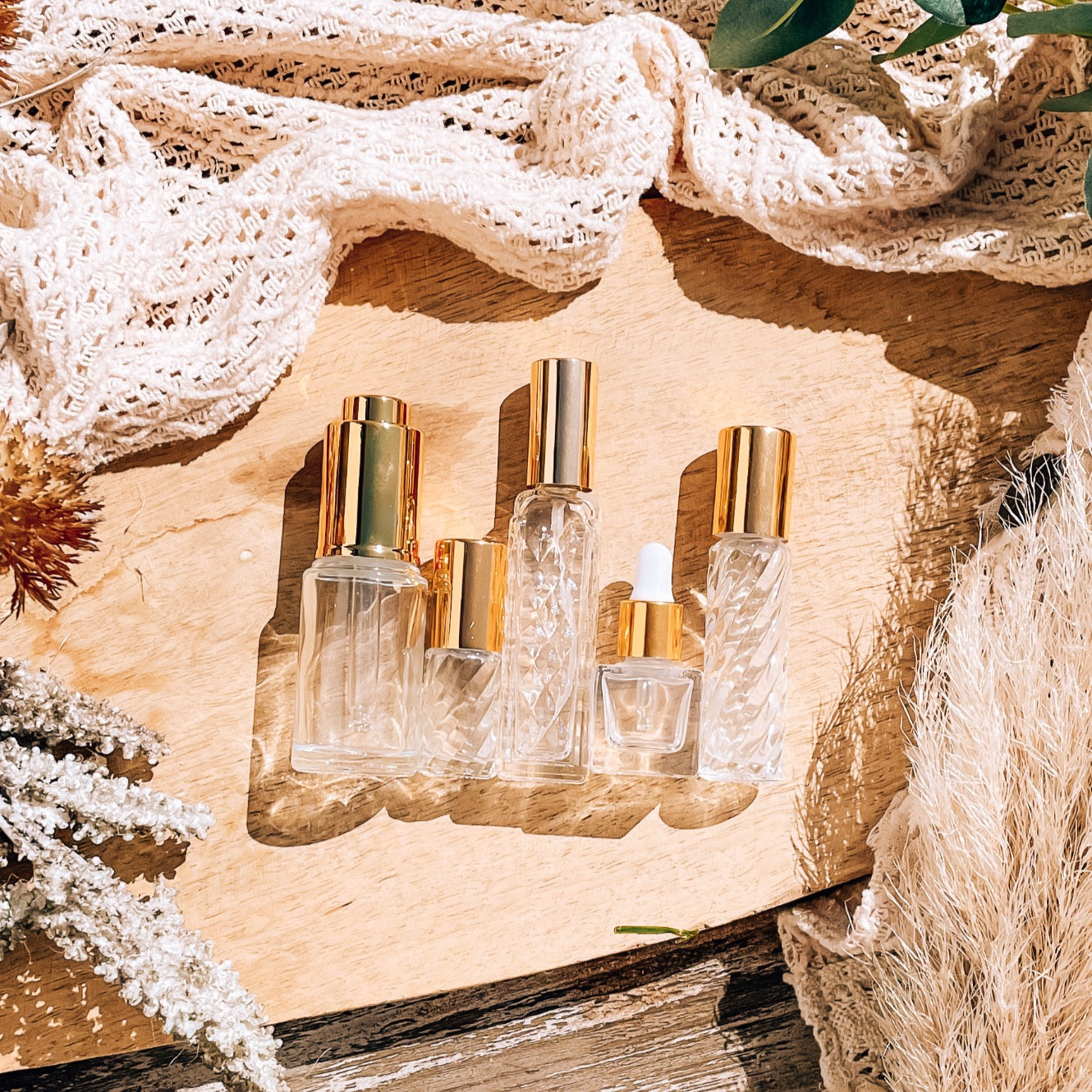 BOHO STYLE BOTTLE Set ו Roll-On-Flaschen 5ml+10ml ו Pipetten-Flasche 20ml+7ml