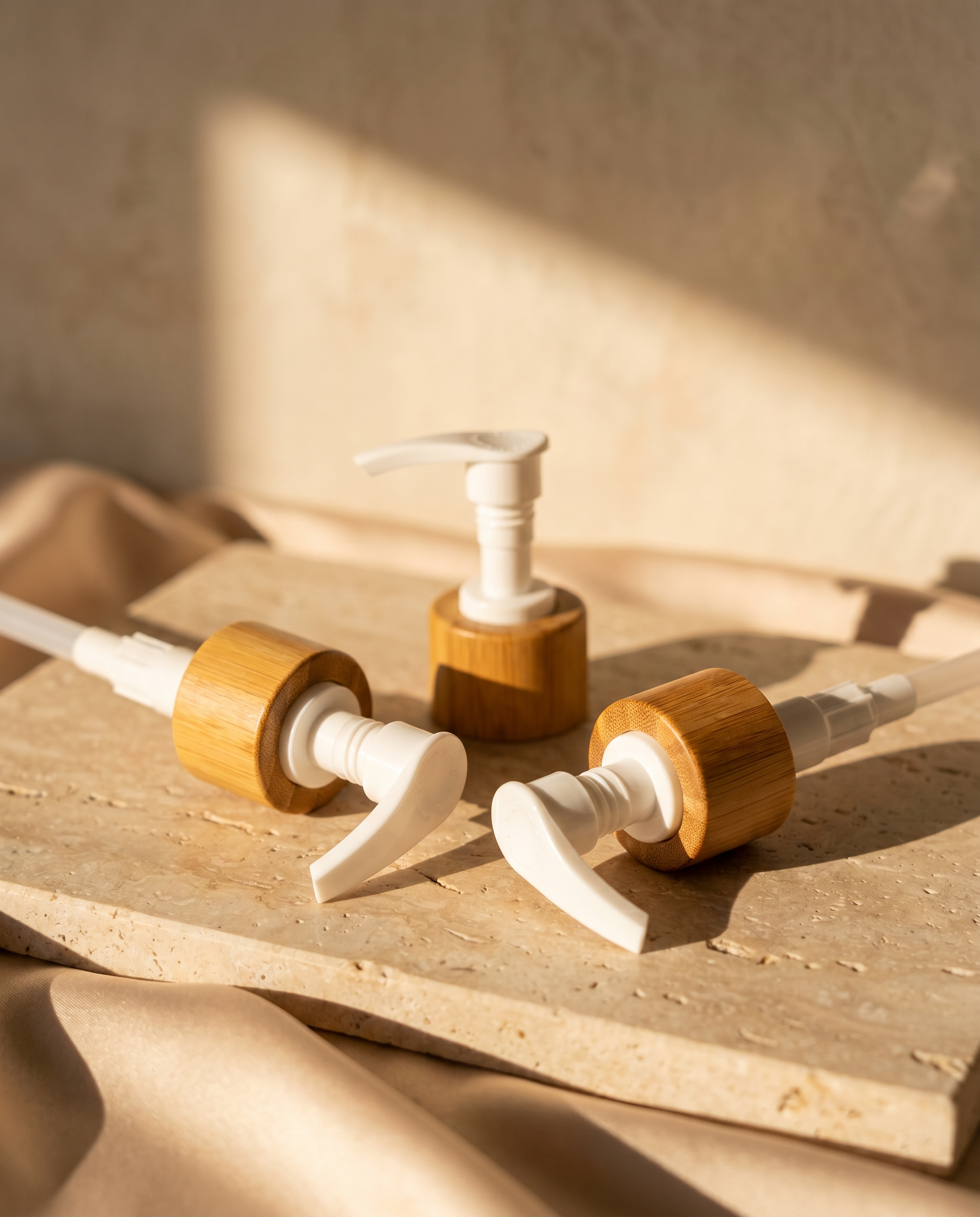 Pump attachment for YOUNG LIVING shampoo and lotion bottles